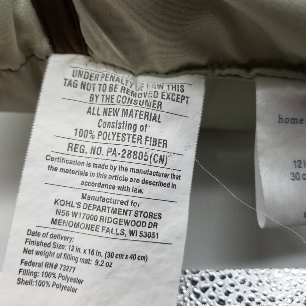 Home Classics Pillows Decorative Accent Brown Beige Silver Set of 3 Bed Couch - Picture 8 of 8